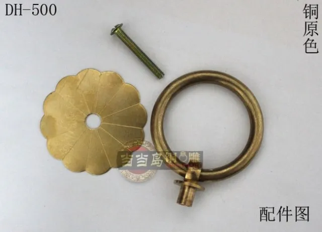 50 мм китайское античное кольцо из чистой меди Классический Ящик маленькая