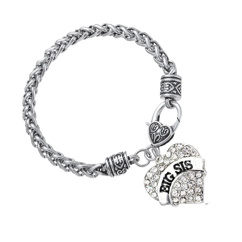 Bespmosp розовый прозрачный с кристаллами в форме сердца для малышей средней и