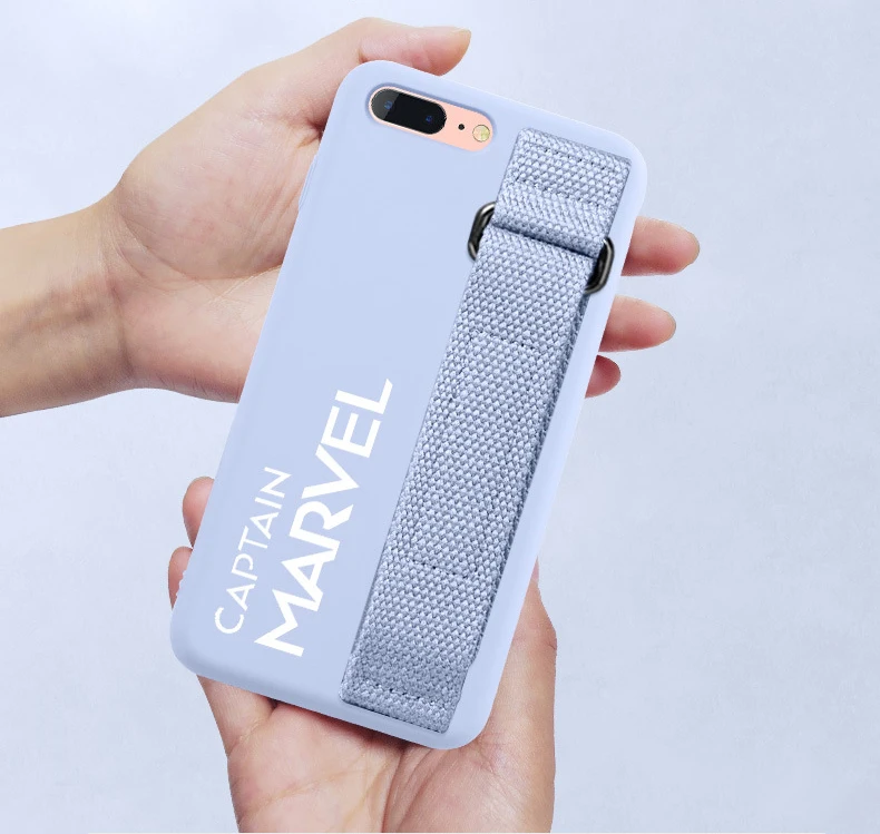 Чехол для iPhone 11 Pro Max XS XR X 8 7 Plus 6 6s Чехол Мягкий матовый Силиконовый ремешок на запястье задняя крышка для Apple 11Pro Funda
