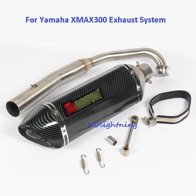 Для Yamaha XMAX300 выхлопная труба глушителя мотоцикла с дБ глушитель средней длины