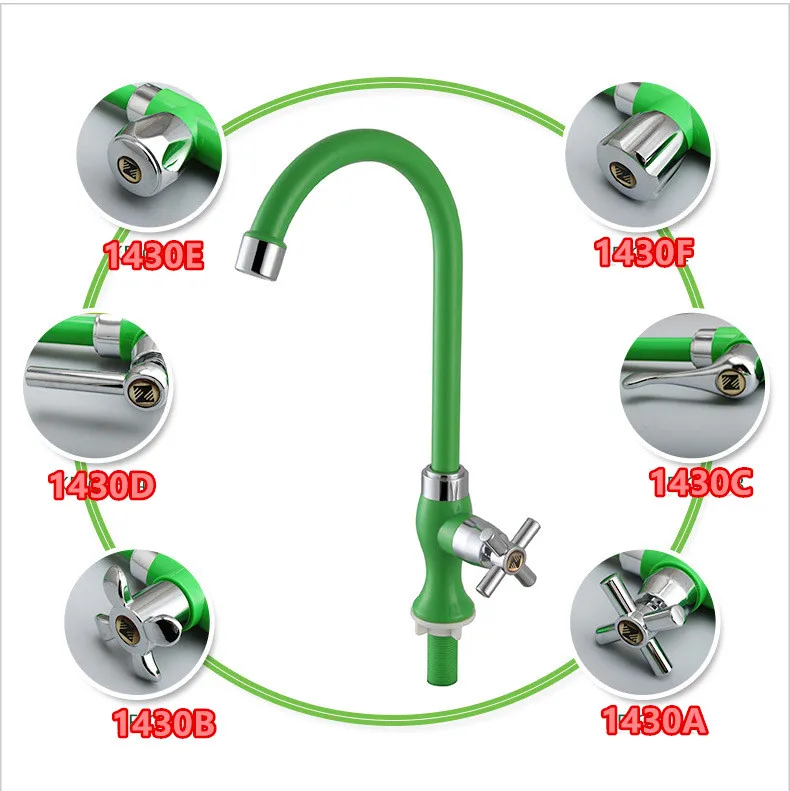 Free shipping High quality ABS kitchen faucet with single cold mixer tap polished chrome | Обустройство дома