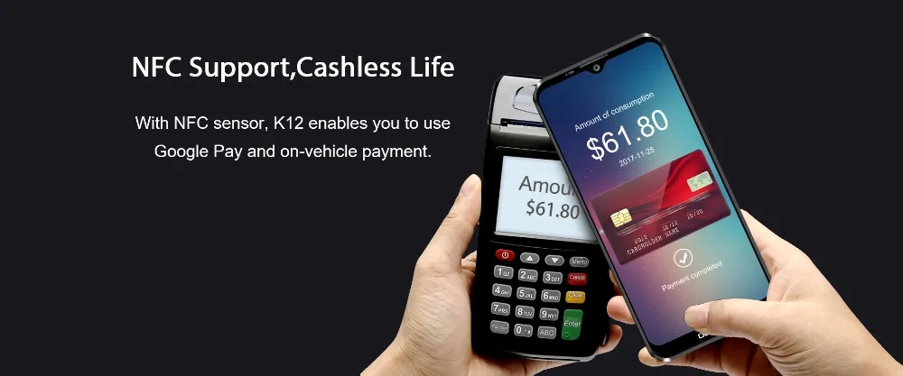 Глобальная версия Oukitel K12 Android 9,0 Восьмиядерный мобильный телефон 6,3 '16 МП камера 1000 мАч аккумулятор 6 ГБ ОЗУ 64 Гб ПЗУ 4G смартфон