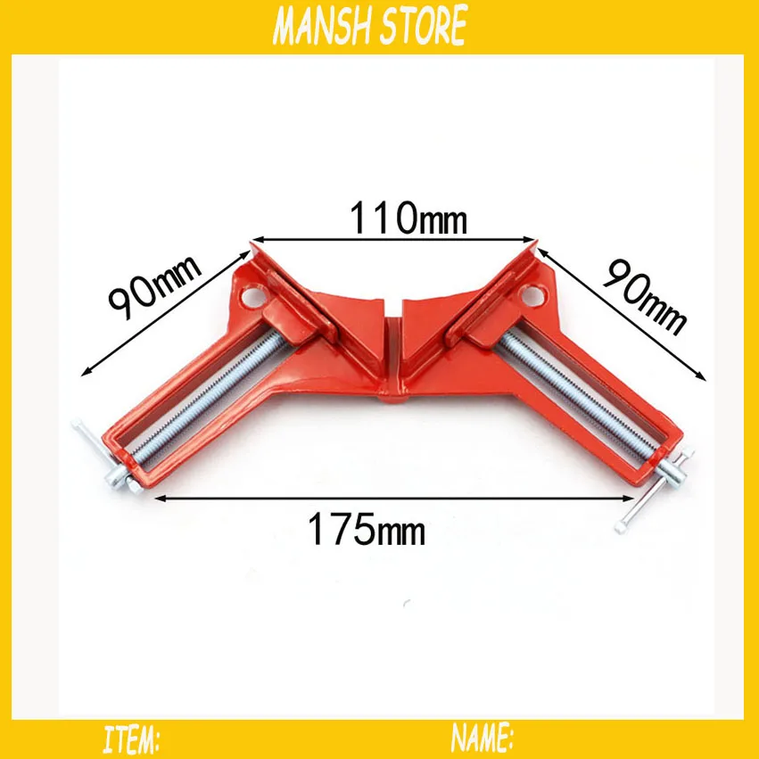 

20pcs/lot 90 Degree Right Angle Clamps DIY Woodworking Picture Frame Fish Tank Corner Clamping Kit Corner Clips Wookworking Tool