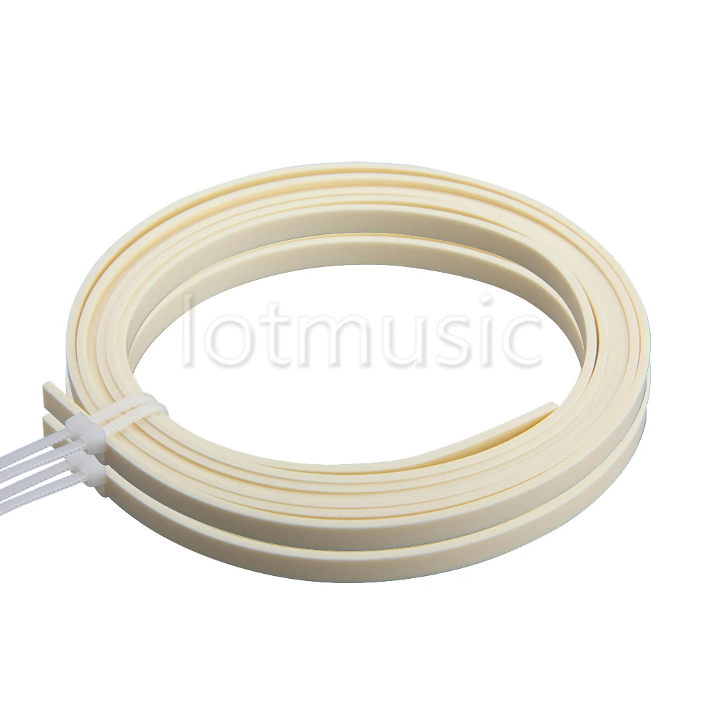 2 шт. Акустическая гитара ABS привязки из слоновой кости переплет 1650x5x1 5 мм Высокое