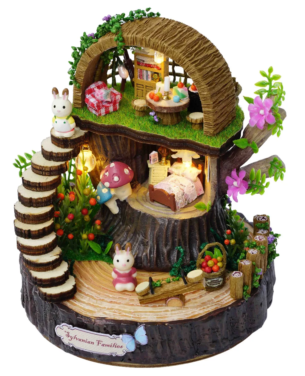Мебель DIY Кукольный дом Wodden Miniatura кукольные дома мебель комплект головоломки ручной работы кукольный домик игрушки для детей, подарки для девочек Y005