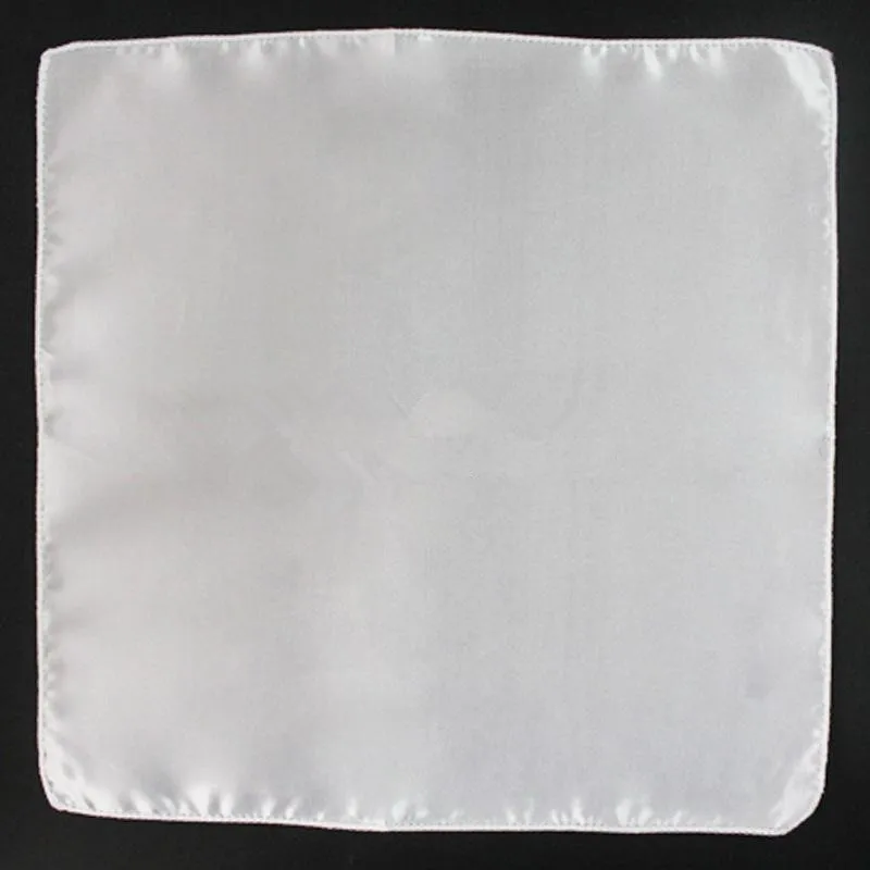 50White 12&quot Square Satin Dinner Napkins or Handkerchiefs Wedding Party Colors Favor Table Serviettes | Дом и сад