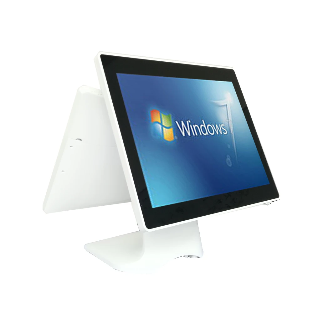 Fashion Windows Desktop Touch Screen POS Terminal Dual 15 inch EPOS Billing Machine All In One System | Компьютеры и офис