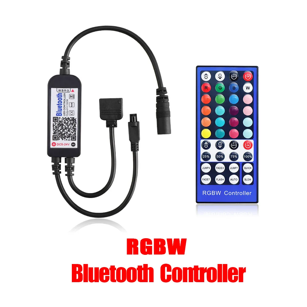 5 в RGBW USB Светодиодная лента с ИК-пультом дистанционного управления Bluetooth управление приложением 5050 USB Диодная лента ТВ ПОДСВЕТКА украшения - Испускаемый цвет: Only Controller