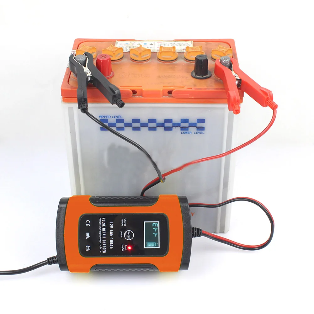 12V 5A Smart Battery Charger Portable Repair Tool Maintainer With LCD Display for Car Motorcycle |