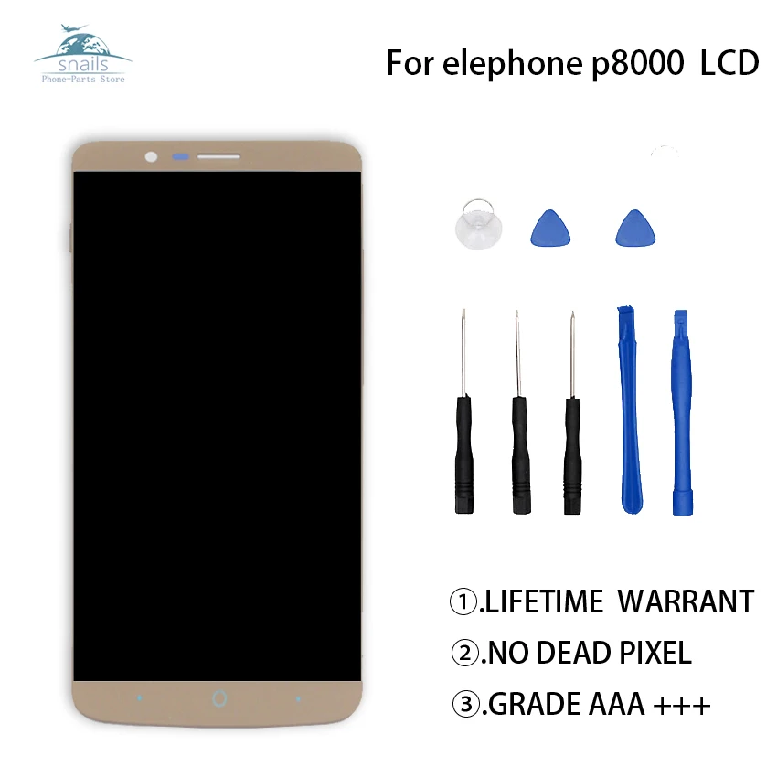 5 дюймов для Elephone P8000 ЖК-дисплей сенсорный экран дигитайзер Assmbly дисплей LCD