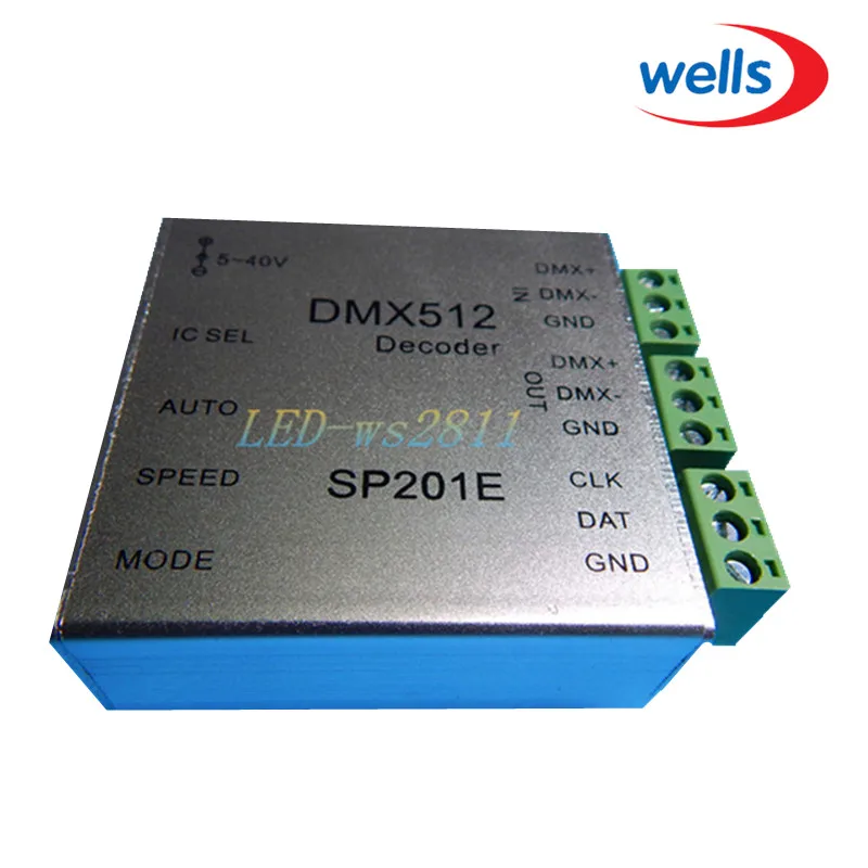 Новый DMX 512 декодер простой в использовании для ws2811 ws2801 полосы 5В ~ 40В|dmx decoder|dmx 512dmx