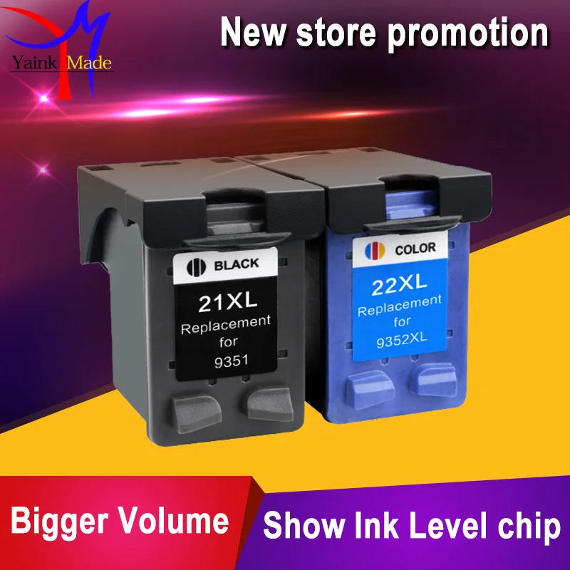 

Remanufactured for HP21 22 for HP 21 22 Ink Cartridge compatible For HP Deskjet F380 F2280 3910 3915 3918 3920 3930 3938 3940