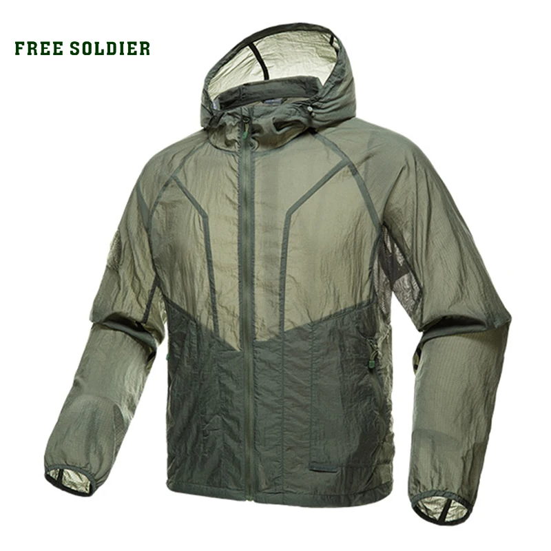 FREE SOLDIER outdoor sports camping tactical military men's shirt skin coat uv shirt sun protection clothes long sleeve