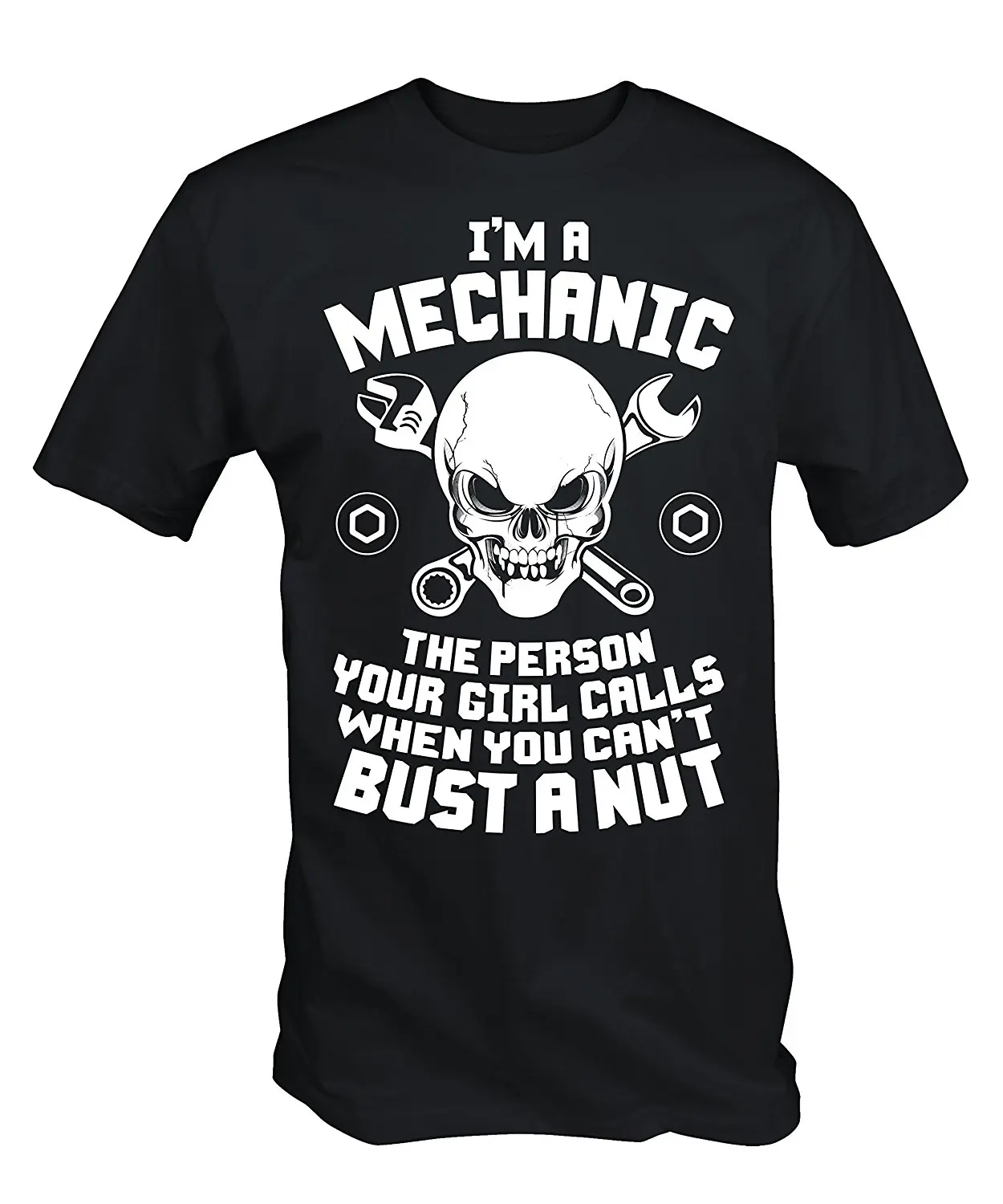 Мужская футболка с надписью I'm A Mechanic Funny Work Повседневная хлопковая короткими