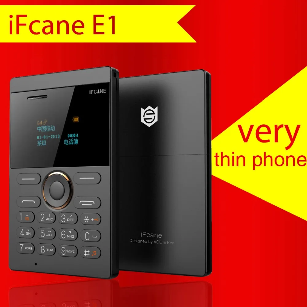 Оптовая продажа 3 шт. в упаковке iFcane E1 мини-мобильный телефон Студенческая версия