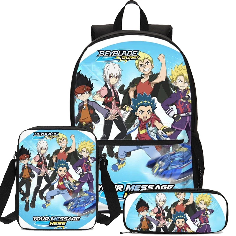 3 шт. комплект с сумкой Beyblade взрыв игры дизайн дети рюкзак сумка Mochila Mujer Bolsa Escolar