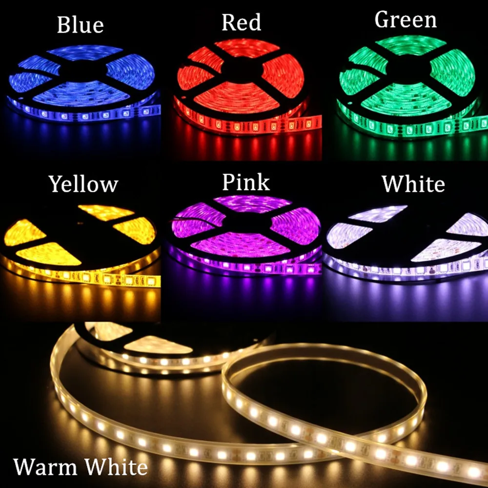 Светодиодная лента 5050 RGB Водонепроницаемая 12 В RGB/белый/теплый белый/RGBW/RGBWW Fita Светодиодная лента s Гибкая неоновая лента Luz монохромная