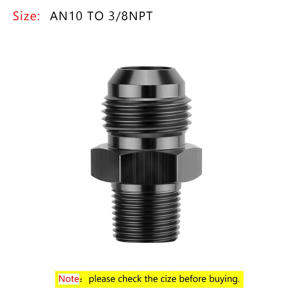Areyourshop автомобильный 1 шт. AN4 AN6 AN8 AN10 AN12 NPT прямой Мазут Воздушный шланг фитинг Мужской адаптер автомобильные аксессуары