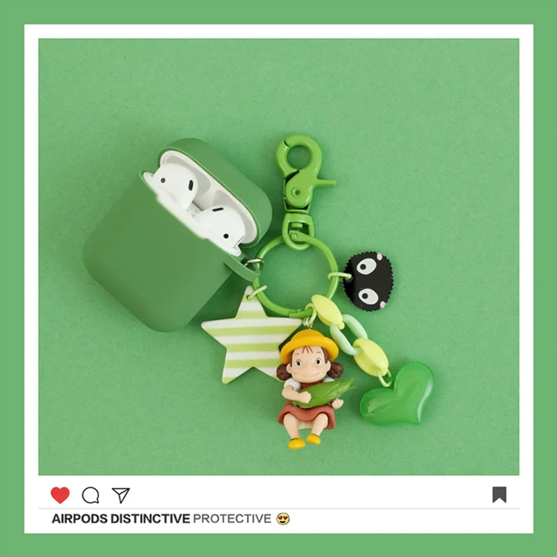 Милый мультяшный милый Декор для девочек беспроводной Bluetooth чехол наушников Apple