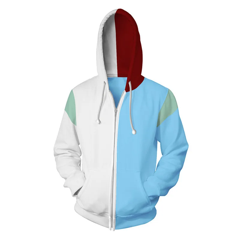 Толстовки с капюшоном моя геройская академия izuku midoriya shouto todoroki boku no Hero 3D костюм