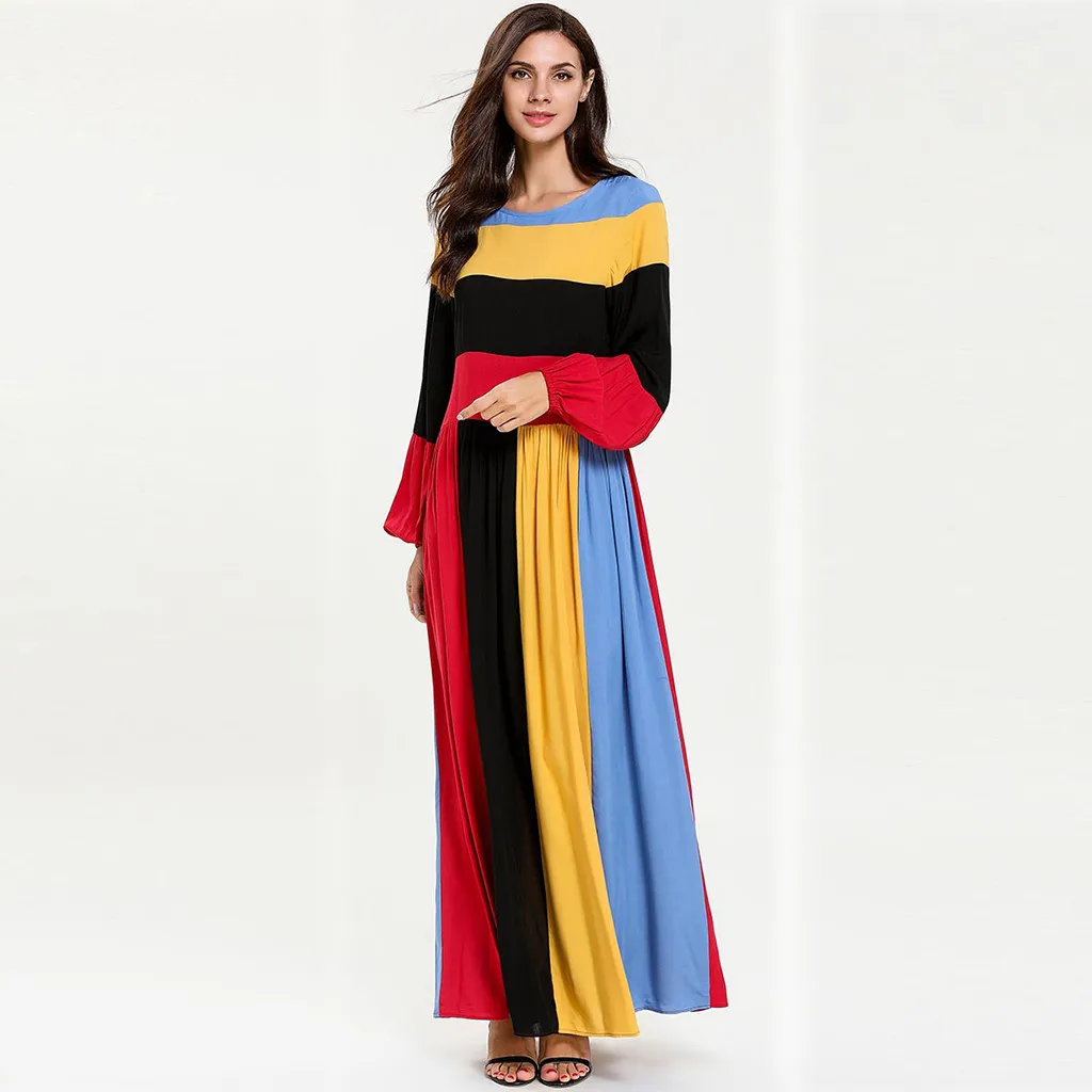 Женское повседневное платье кафтановое одежда из Дубая мусульманская 4XL|Женские