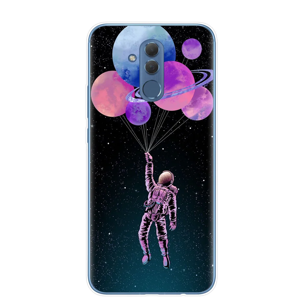 Мягкий ТПУ чехол для телефона Huawei Mate 10 20 Lite Pro Y5 Y6 Prime 2018 Y9 2019 мультяшный с собакой