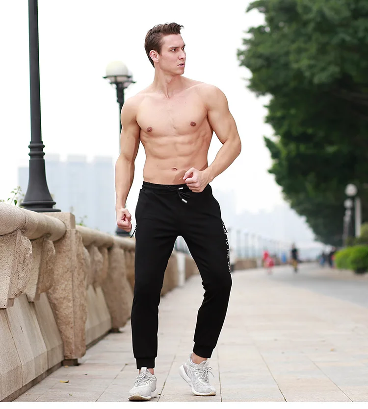 Breathable Running Pants Men Sports Basketball Leggings Football Zipper Gym Fitness Jogging Trouser | Спорт и развлечения