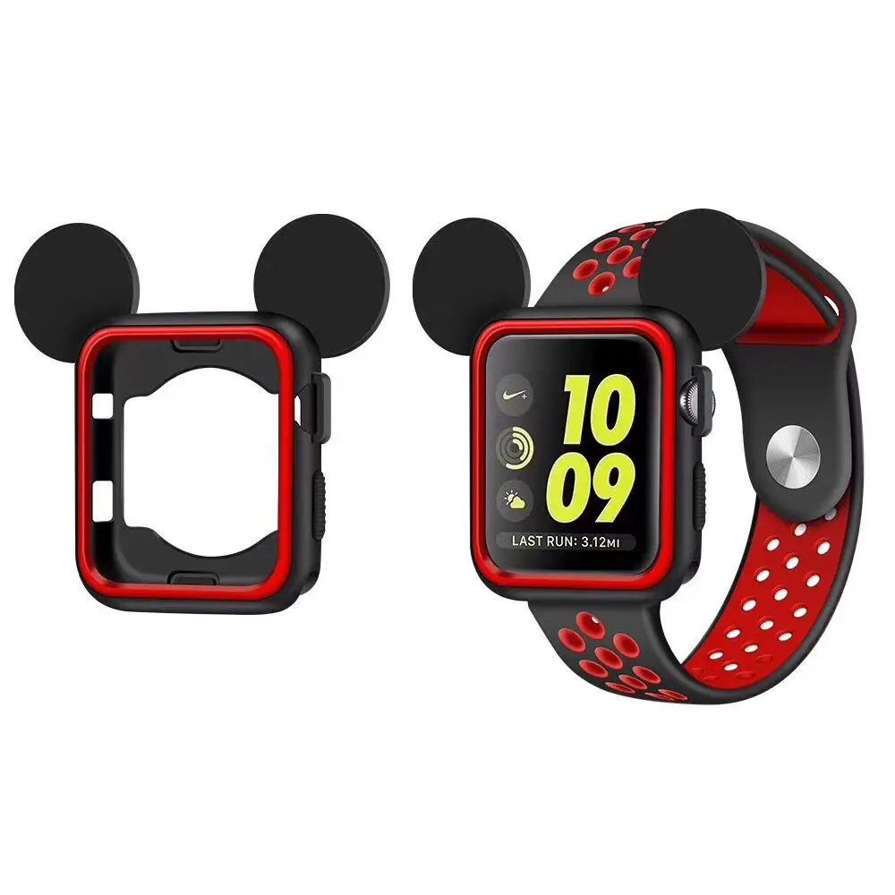 new bumper Silicone Cover Frame Soft Rubber Case For Apple Watch cover iwatch 3/2/1 38mm 42MM | Наручные часы