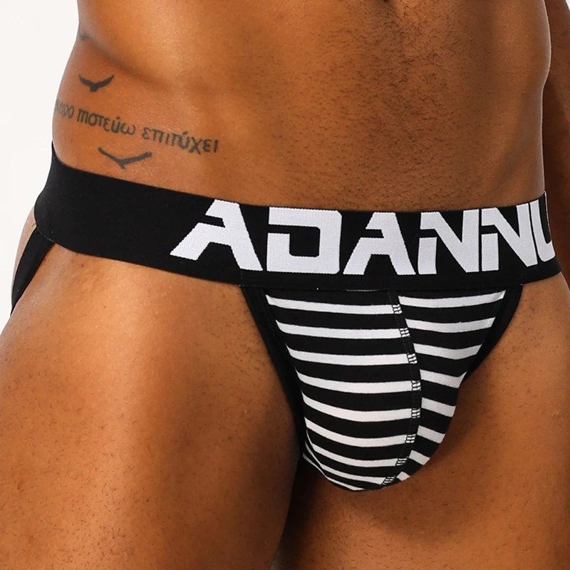 ADANNU сексуальное мужское нижнее белье с веселыми рисунками мужские трусы стринги