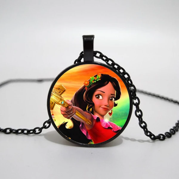 

Avalor Necklace Art Elena Art Avalle Princess Elena Necklace Glass Round Necklace for Girls and Women
