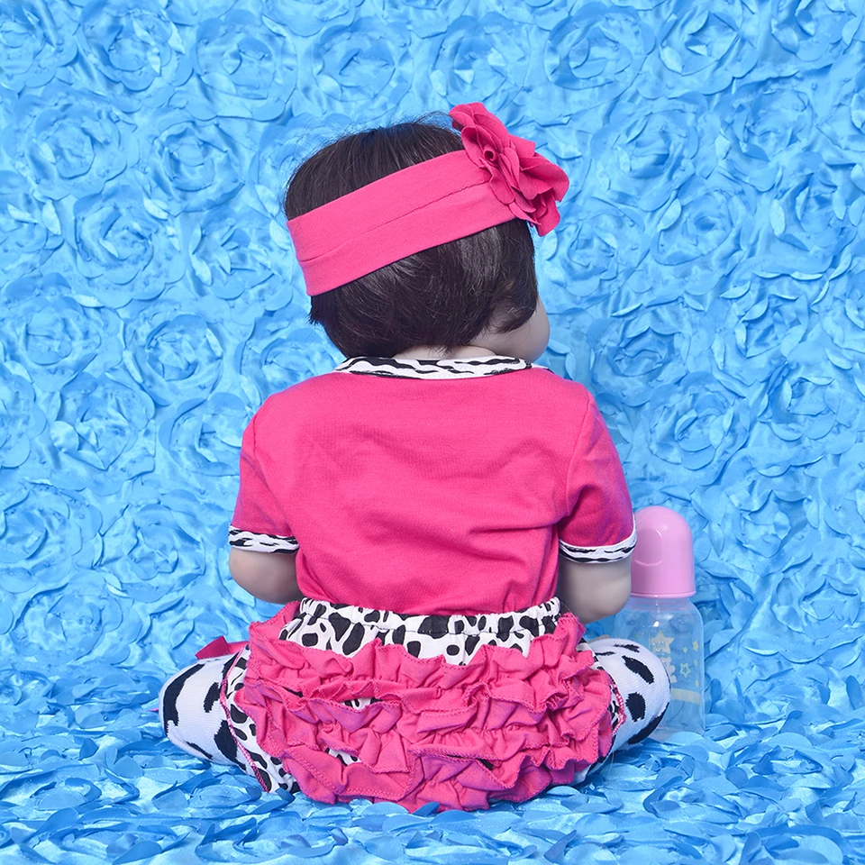 Полностью силиконовый виниловый Новорожденный ребенок 23 дюйма Реалистичная