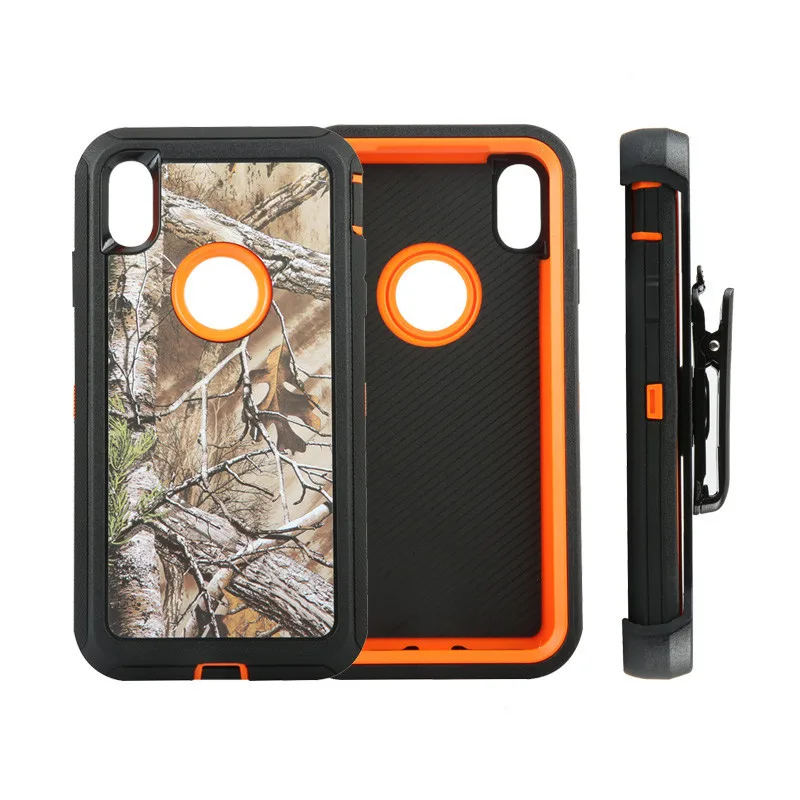 Прочный двухслойный защитный бронированный чехол для iPhone 6 6s 7 8 Plus X XS MAX XR Heavy Duty