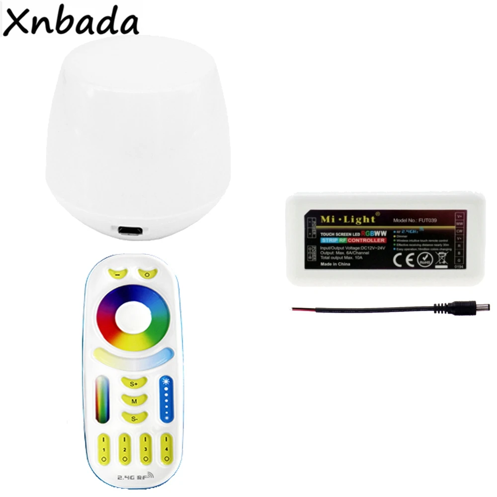 Milight FUT039 RGBWW светодиодный контроллер DC12-24V 2,4G FUT092 RF RGBWW сенсорный экран пульт дистанционного управления wifi IBOX1 контролируется Приложение iOS Android