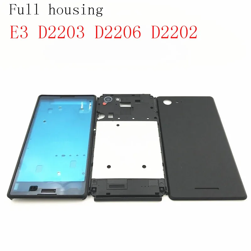 Новинка для Sony Xperia E3 D2203 D2206 D2202 крышка батареи задняя Задняя Дверь Корпус чехол +