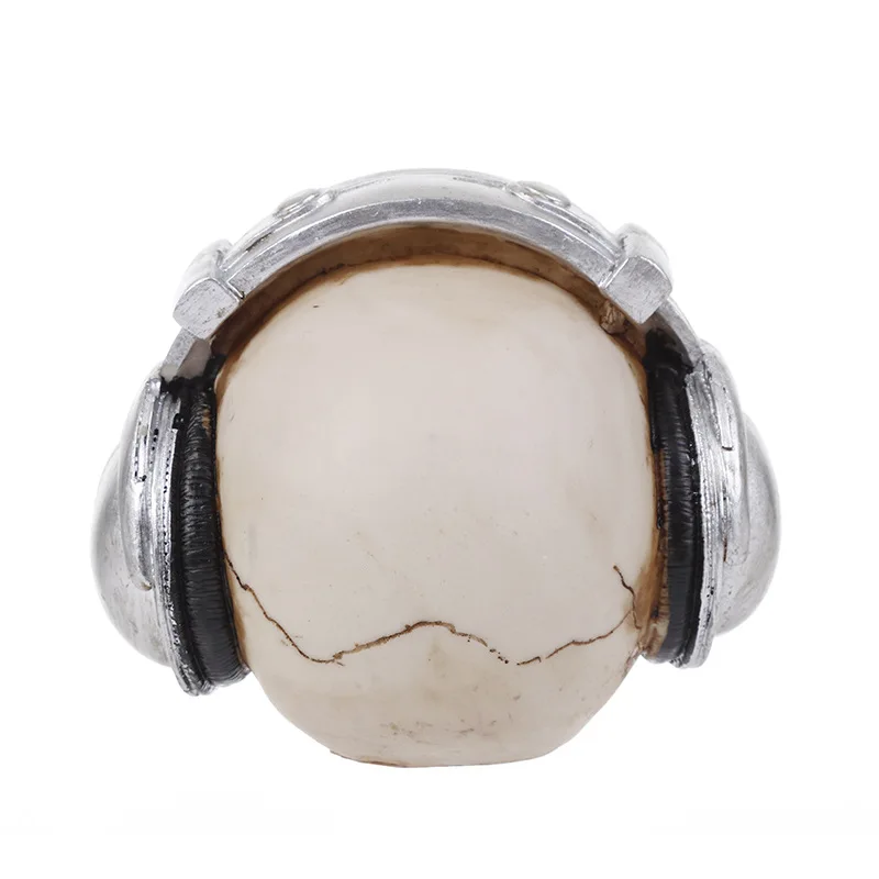 Страшный декор для вечеринок модель головы в виде скелета и черепа из смолы