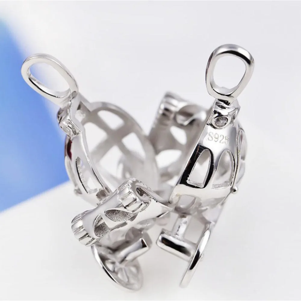 Женское колье с подвеской бола из серебра 925 пробы|925 sterling silver pendant|silver pendantsterling