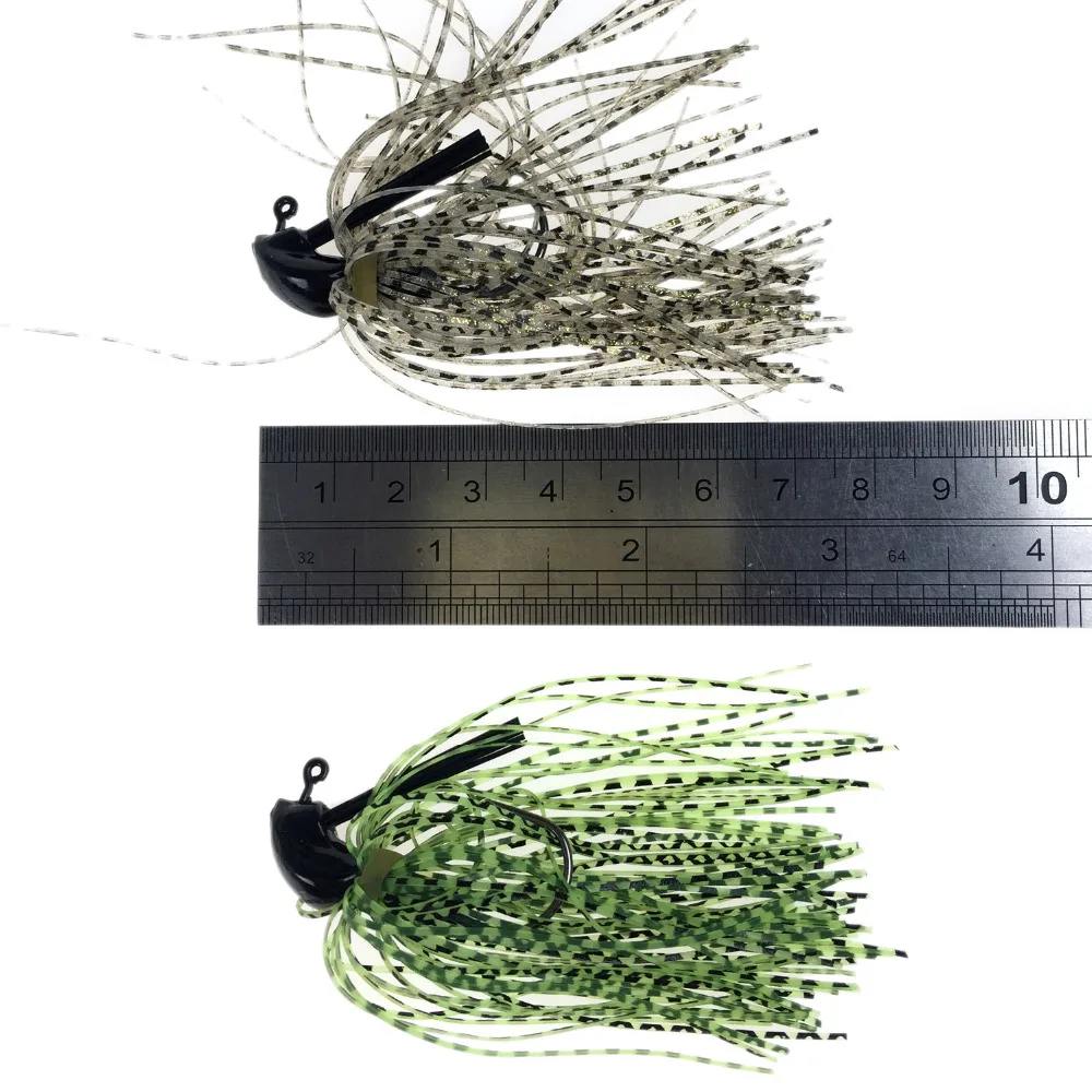5 шт. дергающаяся Рыбная приманка искусственная приманка PESCA юбка резиновая Рыбацкая приспособлений головка аккуратно вибрирует, Плавание бас джиг 7g/10g/14g 1/4oz 3/8oz 1/2oz