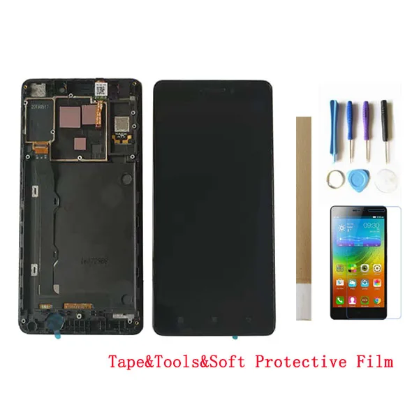 Сенсорный ЖК дисплей для Lenovo K3 Note 5 дюйма черный цвет сенсорный сенсор дигитайзер