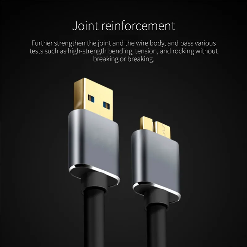 Кабель для передачи данных 0,5 м 1 м 1,5 м USB 3,0 type A к Micro B кабель-удлинитель для жесткого диска для внешнего жесткого диска HDD samsung S5 Note3