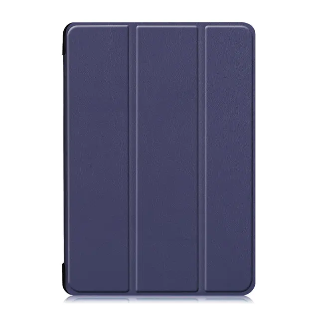 Магнитный чехол из искусственной кожи для lenovo Tab M10 TB-X605F TB-X605L 10,", чехол для планшета с бесплатной защитой экрана+ стилус - Цвет: dark blue