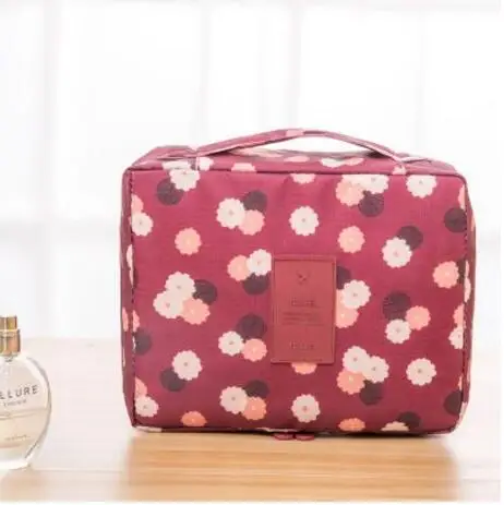 Red Plum Косметичка на молнии для мужчин и женщин, косметичка, косметичка, красивый чехол, органайзер для макияжа, косметички, наборы, для хранения, для путешествий, моющаяся сумка - Цвет: Red Plum