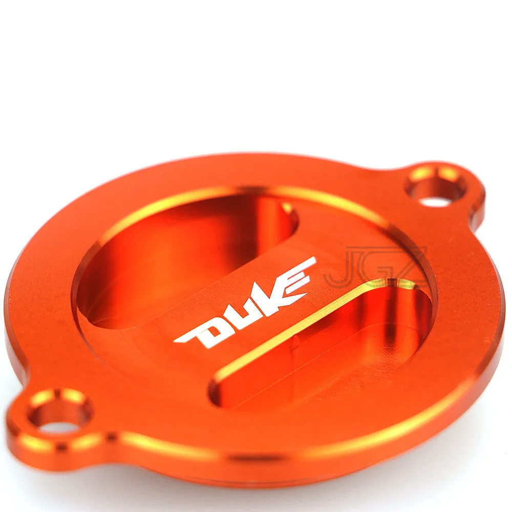 Оранжевая крышка фильтра двигателя мотоцикла CNC алюминиевая для KTM Duke 125 200 весь