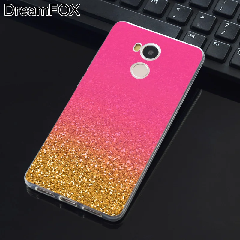 Dreamfox K181 розовое золото блеск мягкий силиконовый чехол из ТПУ для Xiaomi Redmi Note 3 4 5