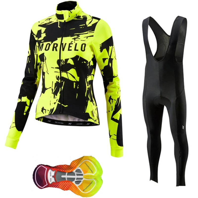 2019 Новый Morvelo Женские Длинные рукава Джерси для велоспорта pro одежда