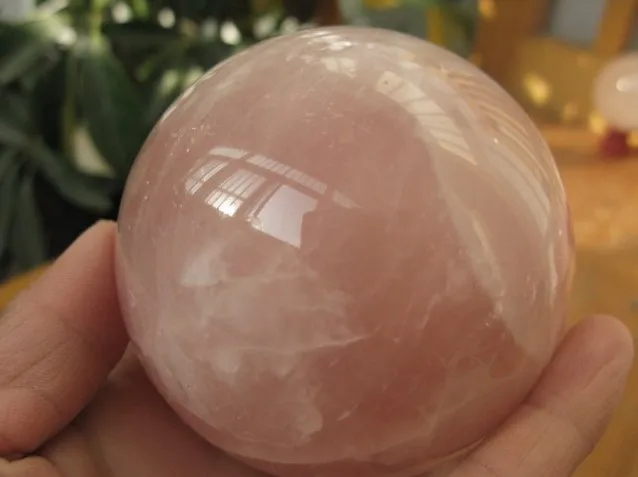 Гигантский Удивительный розовый кварцевый шар 3 11 &quotдюймовый хрустальный