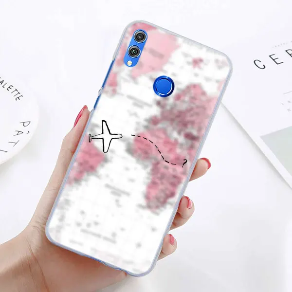 10 Карта мира путешествия планы чехол для телефона для Huawei Honor 9 10 Lite 20i 8X 8A Pro 8C 8 S Honor Play Y7 Y9 чехол Coque - Цвет: 10