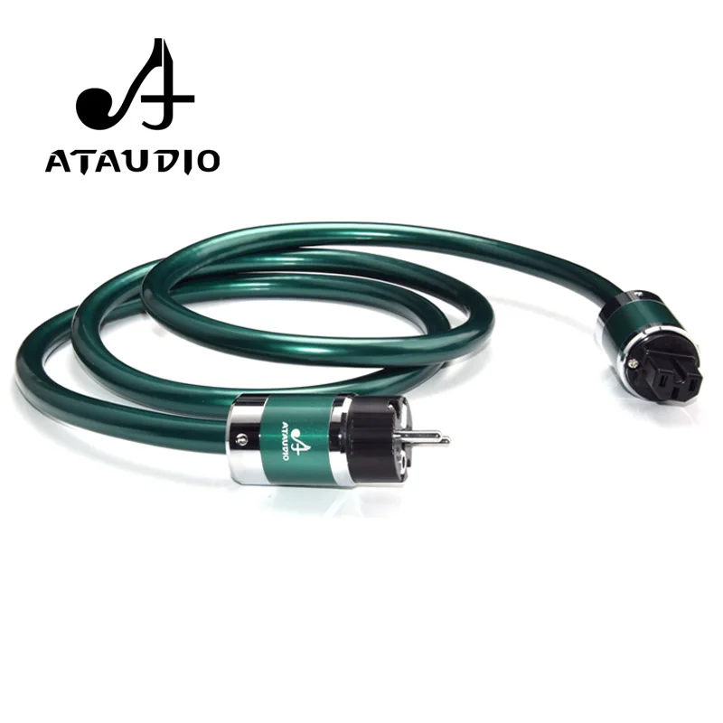 Кабель питания ATAUDIO Hi Fi Европейский разъем электропитания высокой чистоты OCC шнур