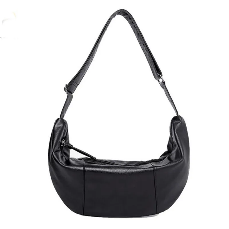 

2020 Newest Men's Messenger Bags Canvas Shoulder Bag Fashion Men Business Crossbody Bag Dumpling Leather Handbag