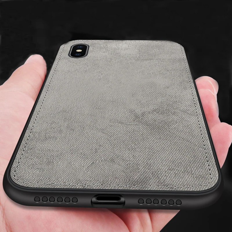 Luxury Magnetic Fabric Cloth Soft Silicone Case For iPhone XS Max XR X 7 8 Plus 6 6s Ultra-thin Texture Phone Cases Cover |
