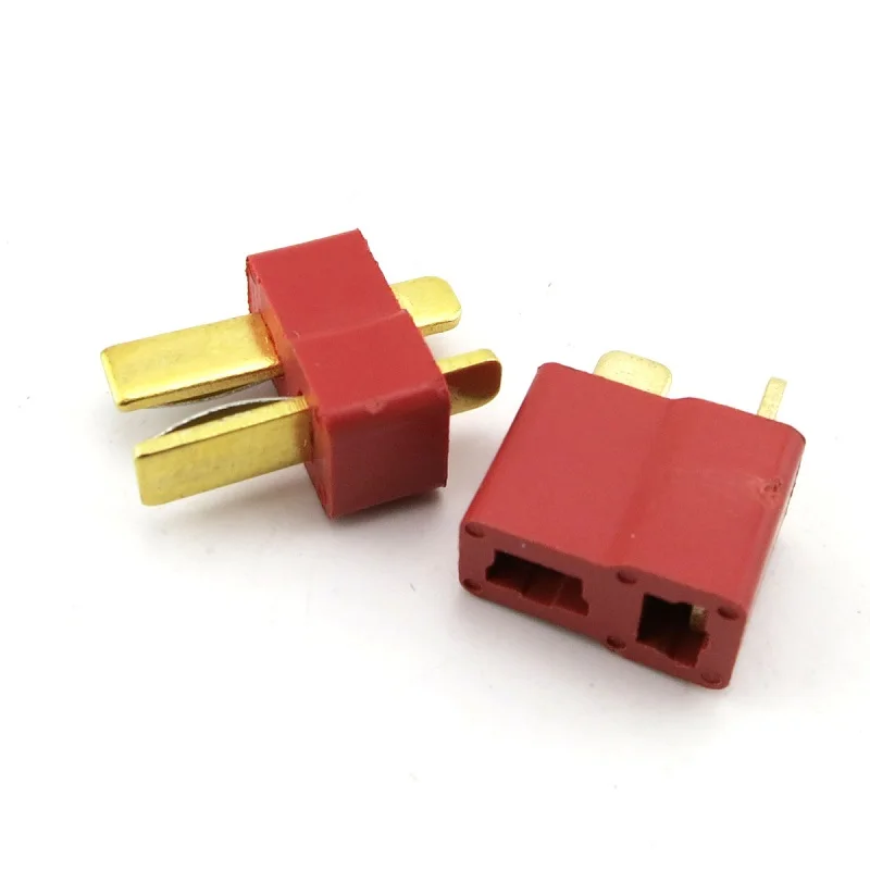 10Pairs Mini T Plug Heat Resistance Male Female Charging Lipo Battery Connector ESC Adapter for RC Helicopter Batteries | Игрушки и